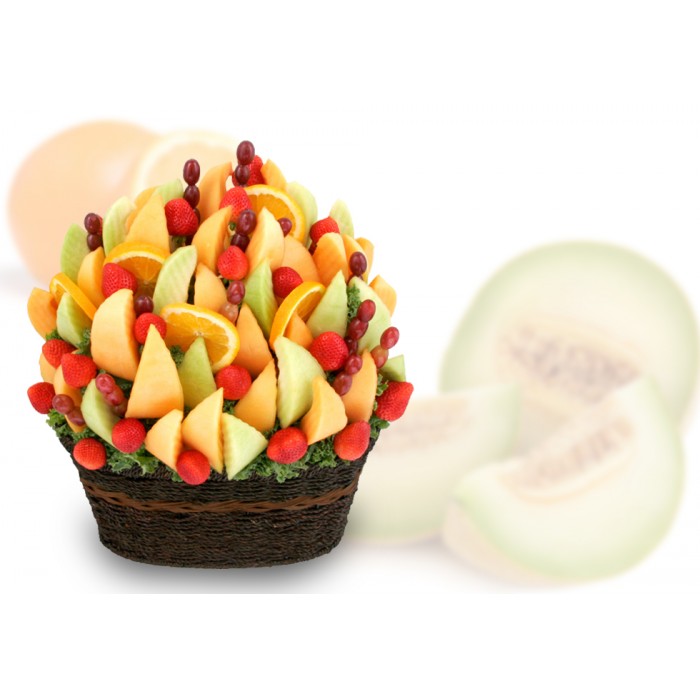 Organic Garden Fruits Arrangement, sympathy fruit gift , fruit bouquet, fruit gifts delivery King city