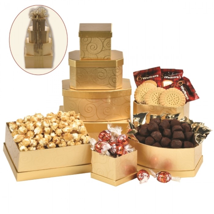 Chocolate gift Tower, Valentine’s day gift, chocolate gift Toronto, Scarborough Valentines gift delivery