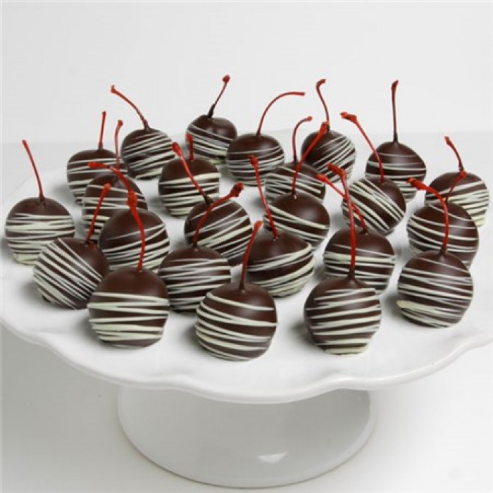 Cherries Dipped With Belgian Dark Chocolate